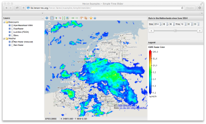 WMS Time Example with GeoServer in Heron