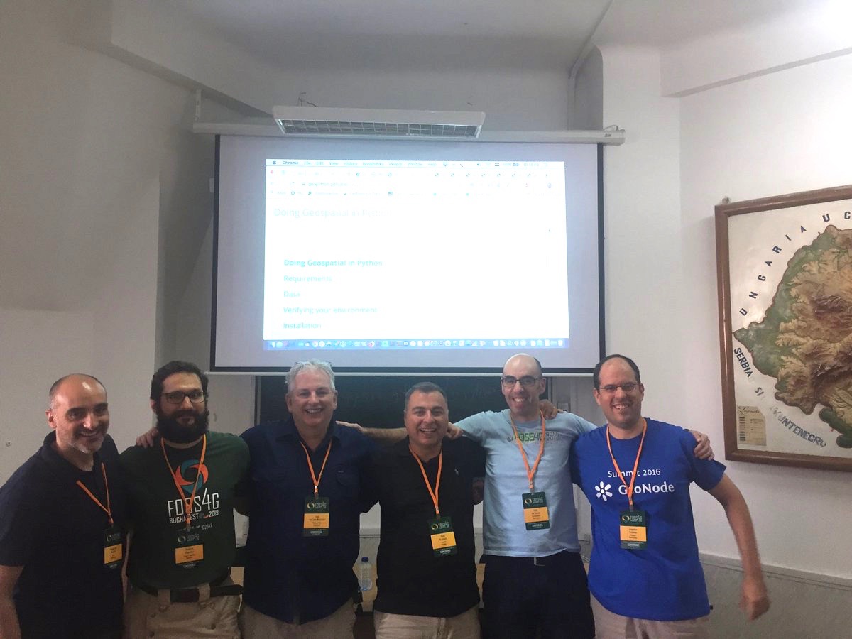 The GeoPython Workshop Team at FOSS4G 2019 – Bukarest